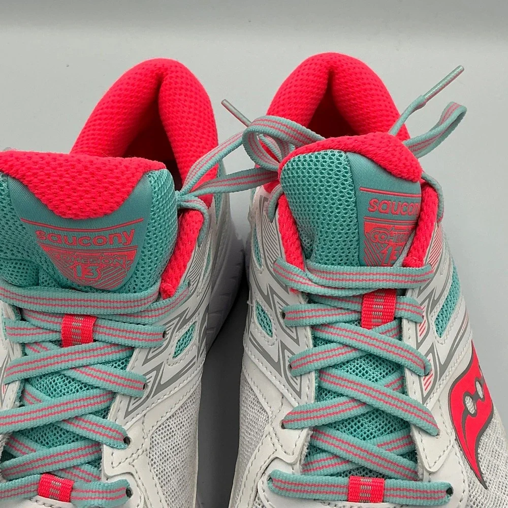 Saucony‎ Women S S20561-2 White Teal Pink Running Shoes Sneakers Size 9 NwoB